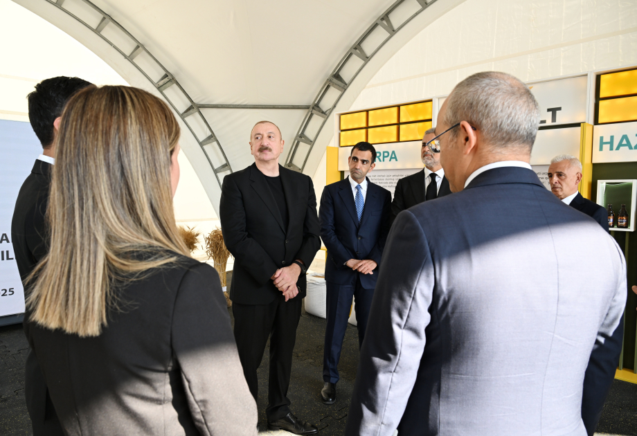 Prezident İlham Əliyev İmişlidə “Promalt” MMC-nin arpa emalı müəssisəsinin açılışında iştirak edib (FOTO)