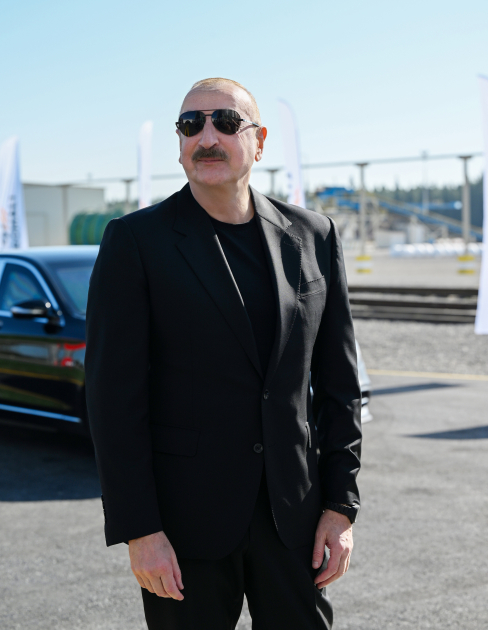 Prezident İlham Əliyev İmişlidə “Promalt” MMC-nin arpa emalı müəssisəsinin açılışında iştirak edib (FOTO)