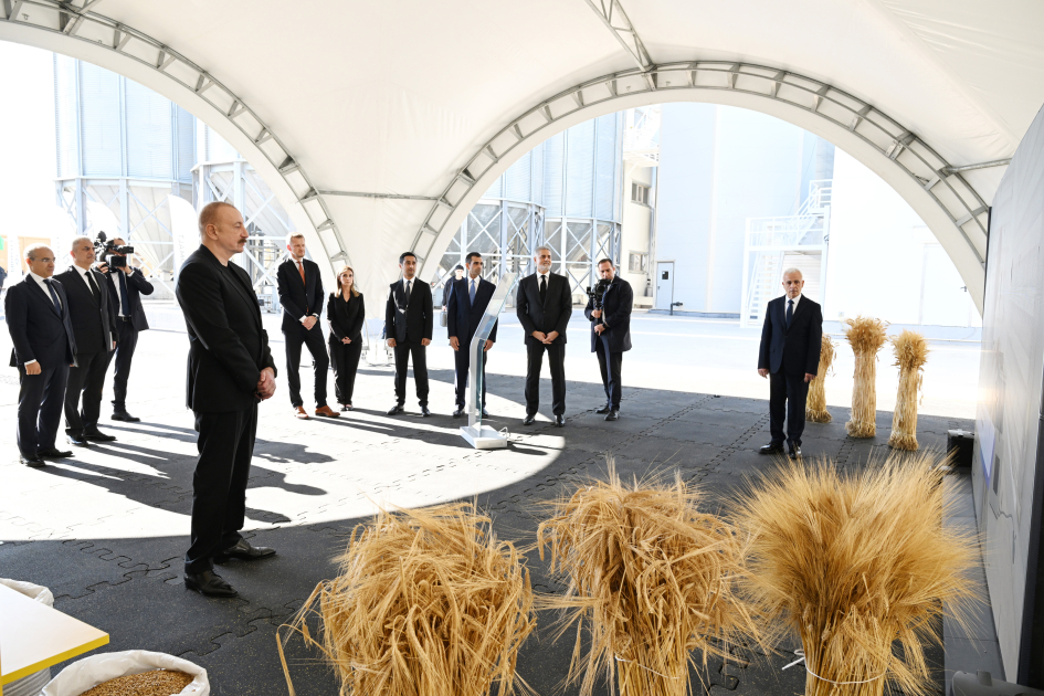 Prezident İlham Əliyev İmişlidə “Promalt” MMC-nin arpa emalı müəssisəsinin açılışında iştirak edib (FOTO)