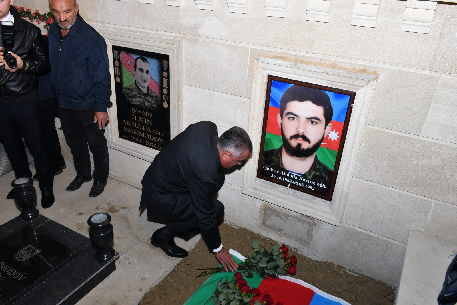 Birinci Qarabağ Müharibəsi şəhidi Abdulla Quliyevin Saray Şəhidlər Xiyabanında dəfn mərasimi keçirilib (FOTO)