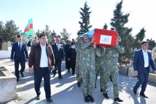 Birinci Qarabağ Müharibəsi şəhidi Abdulla Quliyevin Saray Şəhidlər Xiyabanında dəfn mərasimi keçirilib (FOTO)