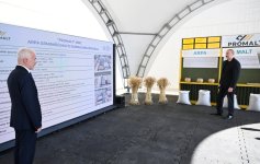 Prezident İlham Əliyev İmişlidə “Promalt” MMC-nin arpa emalı müəssisəsinin açılışında iştirak edib (FOTO)