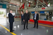 Prezident İlham Əliyev Sabirabadda pambıq emalı zavodunun fəaliyyəti ilə tanış olub (FOTO)