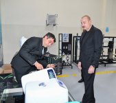 Prezident İlham Əliyev Sabirabadda su filtrlərinin istehsalı müəssisəsinin fəaliyyəti ilə tanış olub (FOTO)