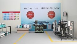 Prezident İlham Əliyev Sabirabadda su filtrlərinin istehsalı müəssisəsinin fəaliyyəti ilə tanış olub (FOTO)