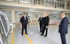 Prezident İlham Əliyev Sabirabad Sənaye Məhəlləsində toxum istehsalı müəssisəsinin fəaliyyəti ilə tanış olub (FOTO)