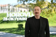 Prezident İlham Əliyev Cəbrayıl rayonunun Horovlu kəndinin sakinlərinə mənzillərin açarlarını təqdim edib (FOTO/VİDEO) (YENİLƏNİB)