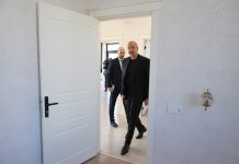 Prezident İlham Əliyev Cəbrayıl rayonunun Horovlu kəndinin birinci mərhələsinin açılışında iştirak edib (FOTO)