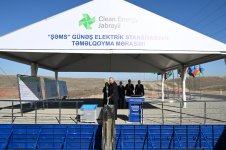 Prezident İlham Əliyev Cəbrayıl rayonunun Şahvəlli kəndində “Şəms” və “Üfüq” Günəş Elektrik stansiyalarının təməlini qoyub (FOTO)