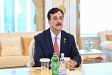 Sahibə Qafarova Pakistan Senatının sədri ilə görüşüb (FOTO)