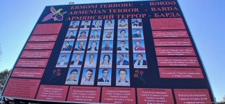Bərdə terrorunun qurbanları anılıb (FOTO)