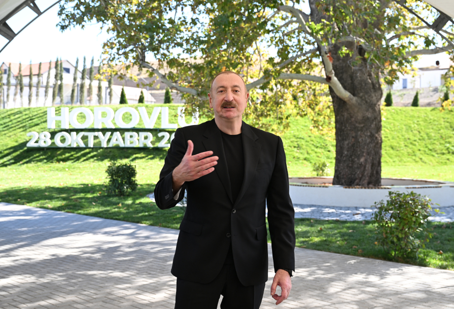 Prezident İlham Əliyev: Bugünkü reallıq, bugünkü gün ədalətin təntənəsidir
