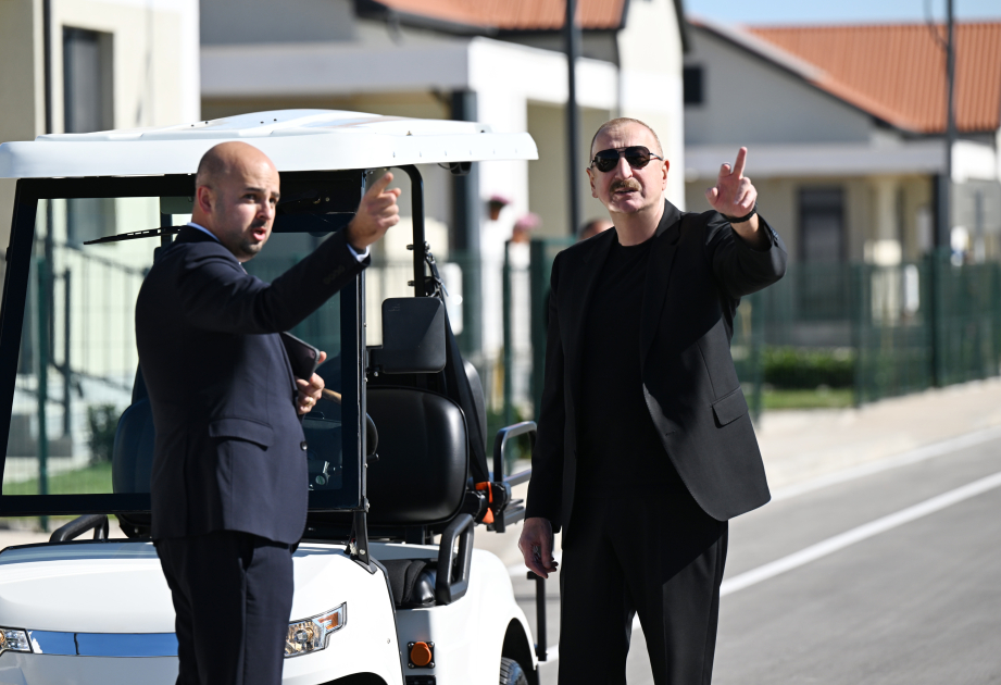 Prezident İlham Əliyev Cəbrayıl rayonunun Horovlu kəndinin birinci mərhələsinin açılışında iştirak edib (FOTO)