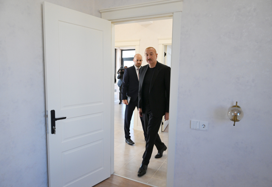 Prezident İlham Əliyev Cəbrayıl rayonunun Horovlu kəndinin birinci mərhələsinin açılışında iştirak edib (FOTO)