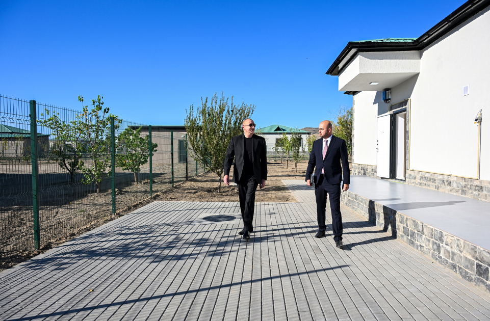 Prezident İlham Əliyev Zəngilanın Ağalı kəndinin 2-ci mərhələsinin və Məmmədbəyli kəndinin açılışlarında iştirak edib (FOTO)