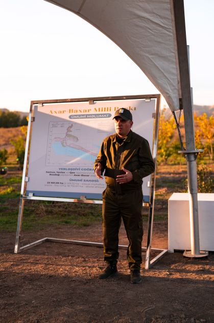 Heydər Əliyev Fondunun vitse-prezidenti Leyla Əliyeva və Bakı Media Mərkəzinin rəhbəri Arzu Əliyeva Qax rayonunda Axar-Baxar Milli Parkının açılış mərasimində iştirak ediblər (FOTO)