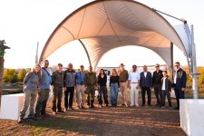 Heydər Əliyev Fondunun vitse-prezidenti Leyla Əliyeva və Bakı Media Mərkəzinin rəhbəri Arzu Əliyeva Qax rayonunda Axar-Baxar Milli Parkının açılış mərasimində iştirak ediblər (FOTO)