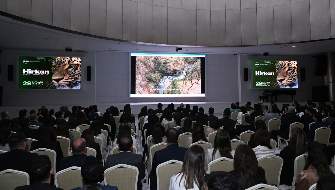 Leyla Əliyeva “Hirkan” sənədli filminin təqdimatında iştirak edib (FOTO)