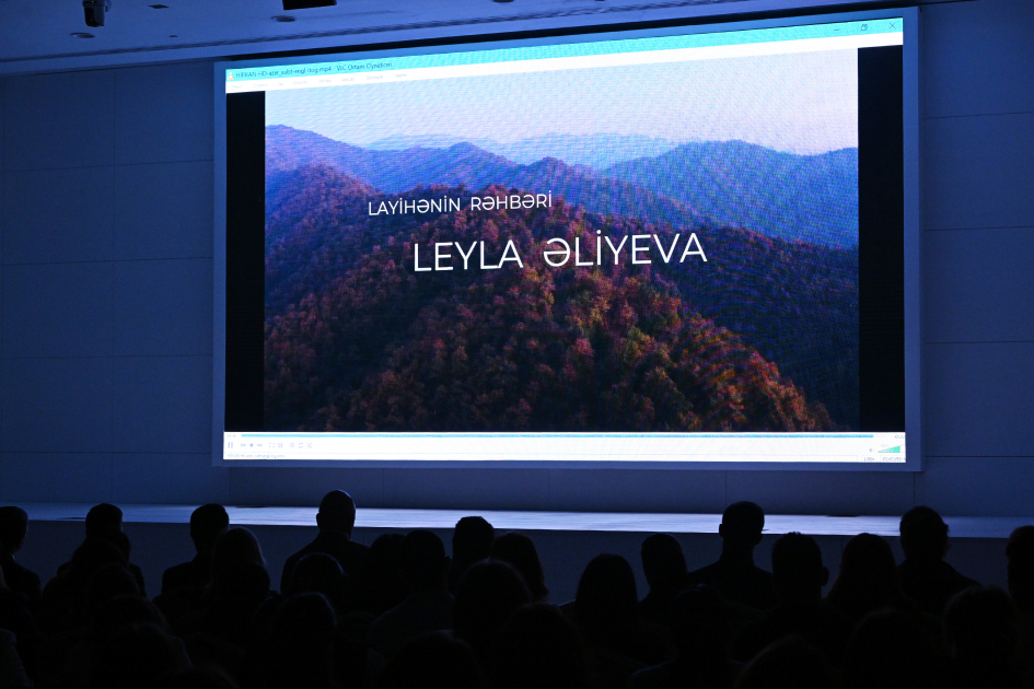 Leyla Əliyeva “Hirkan” sənədli filminin təqdimatında iştirak edib (FOTO)