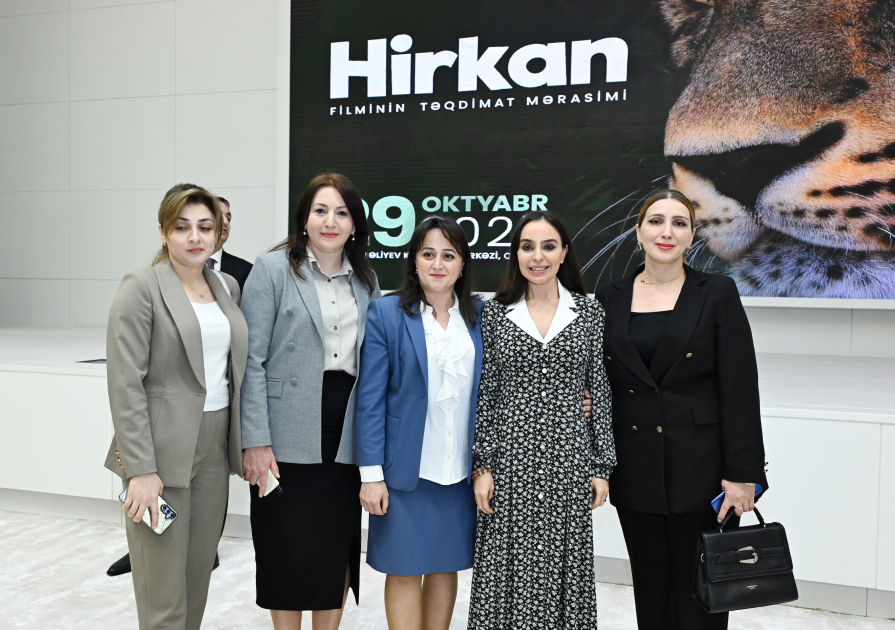 Leyla Əliyeva “Hirkan” sənədli filminin təqdimatında iştirak edib (FOTO)