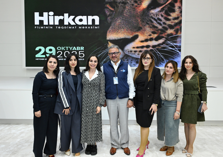 Leyla Əliyeva “Hirkan” sənədli filminin təqdimatında iştirak edib (FOTO)