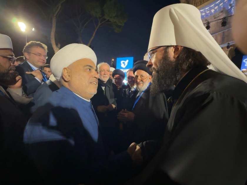 Qafqaz Müsəlmanları İdarəsinin sədri İtaliyada dini liderlərin beynəlxalq tədbirində iştirak edib (FOTO)