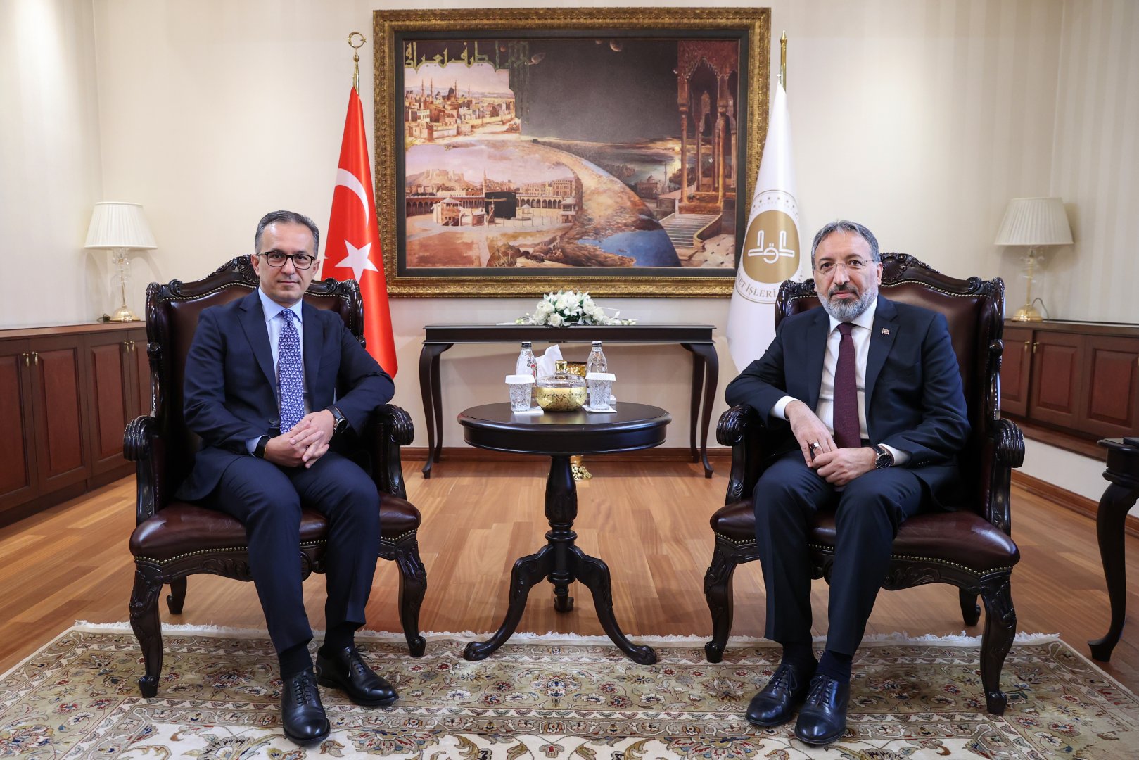 Dövlət Komitəsinin sədri Türkiyənin Diyanət İşləri İdarəsinin rəhbəri ilə görüşüb (FOTO)