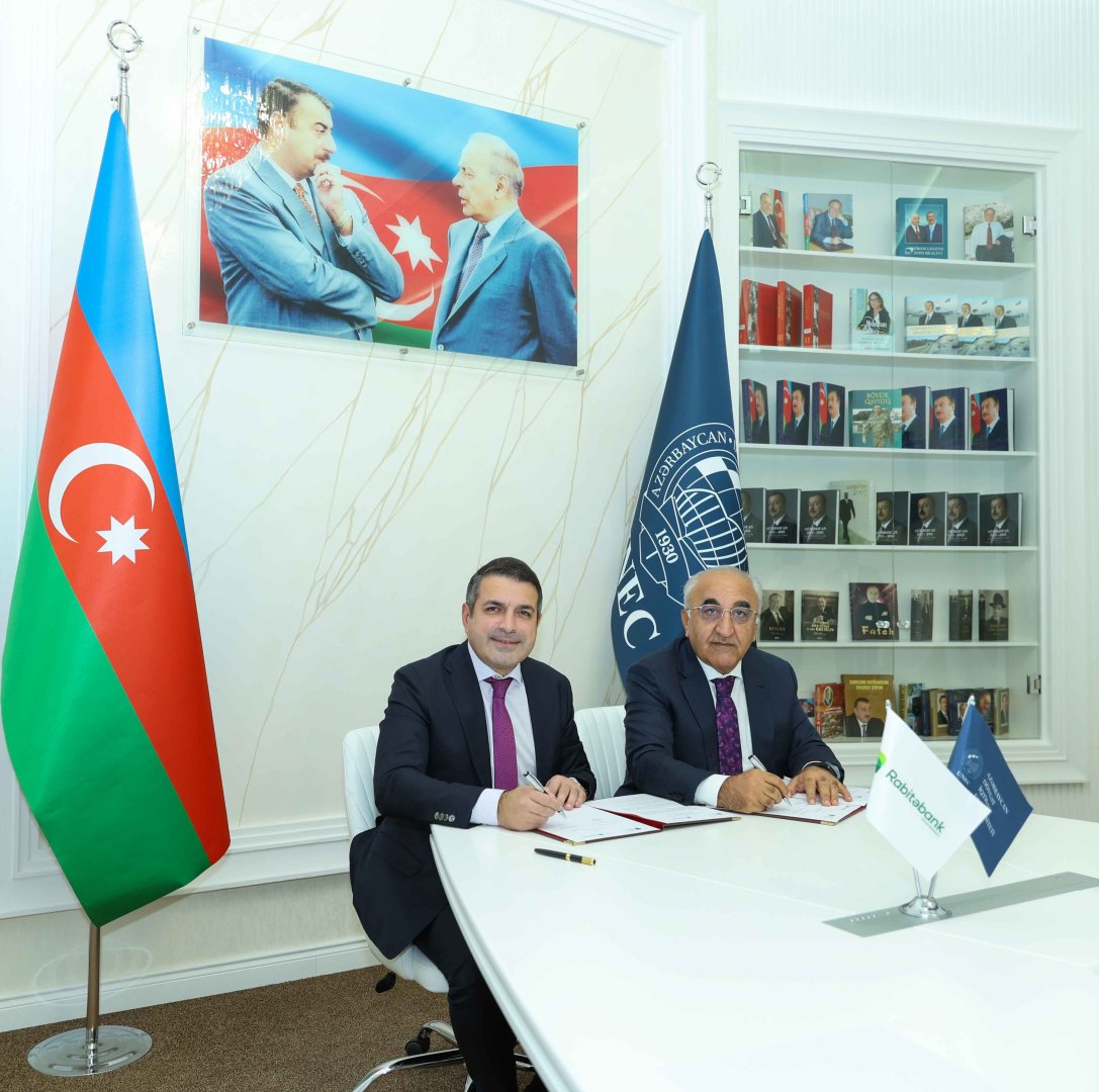 UNEC ilə “Rabitəbank” arasında əməkdaşlıq memorandumu imzalanıb (FOTO)