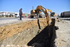 Lökbatanda 23 kilometrlik kollektor və sutəmizləyici qurğu tikilir (FOTO)