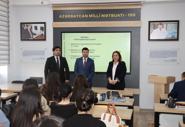 Audiovizual Şura BDU-nun tələbələri üçün növbəti seminar təşkil edib (FOTO)