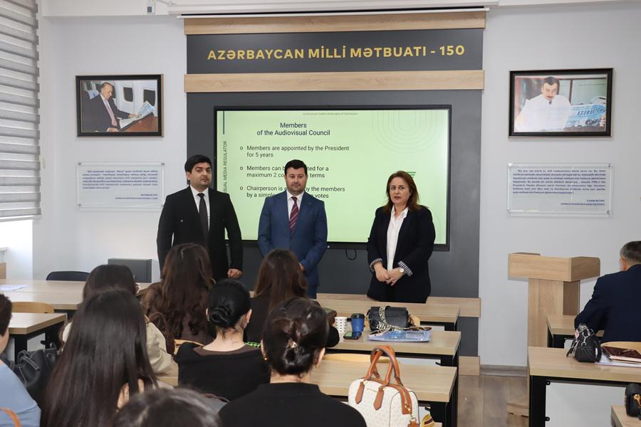 Audiovizual Şura BDU-nun tələbələri üçün növbəti seminar təşkil edib (FOTO)