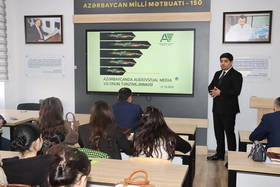 Audiovizual Şura BDU-nun tələbələri üçün növbəti seminar təşkil edib (FOTO)