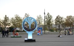 “Art Weekend” festivalı çərçivəsində Daş Salnamə Muzeyində sərgilər açılıb (FOTO)