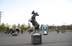 “Art Weekend” festivalı çərçivəsində Daş Salnamə Muzeyində sərgilər açılıb (FOTO)