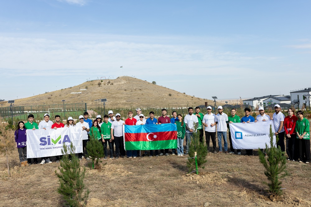 “AzInTelecom” Ağdamda ağacəkmə aksiyası keçirib (FOTO)