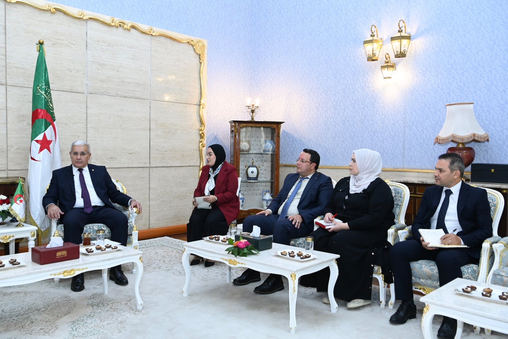 Ceyhun Bayramov Əlcəzair Xalq Milli Məclisinin sədri ilə görüşüb (FOTO)