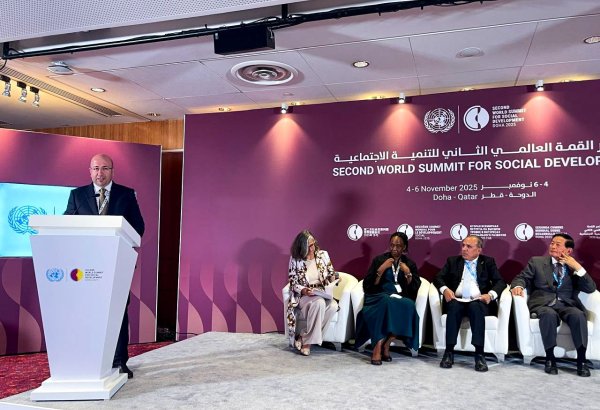 Azərbaycan Sosial İnkişaf üzrə Dünya Sammitində mənzil siyasəti sahəsində təcrübəsini təqdim edib (FOTO)