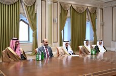 Prezident İlham Əliyev Ərəb Koordinasiya Qrupuna daxil olan üzv qurumların rəhbər şəxslərindən ibarət nümayəndə heyətini qəbul edib (FOTO/VİDEO)