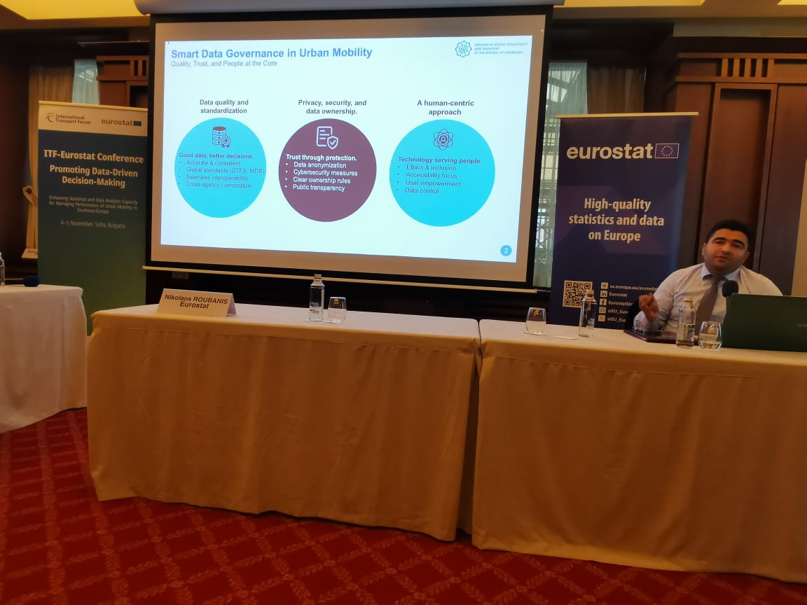 Sofiyada keçirilən konfransda Bakı şəhərinin “Rəqəmsal əkiz”i layihəsi təqdim olunub (FOTO)