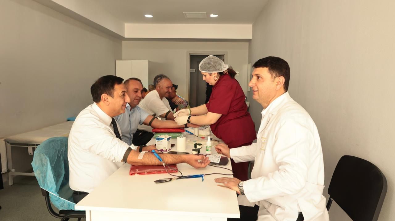 Laçında qanvermə aksiyası keçirilib (FOTO)