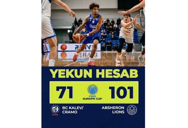 FIBA Avropa Kuboku: Azərbaycanın daha bir klubu qələbə qazanıb