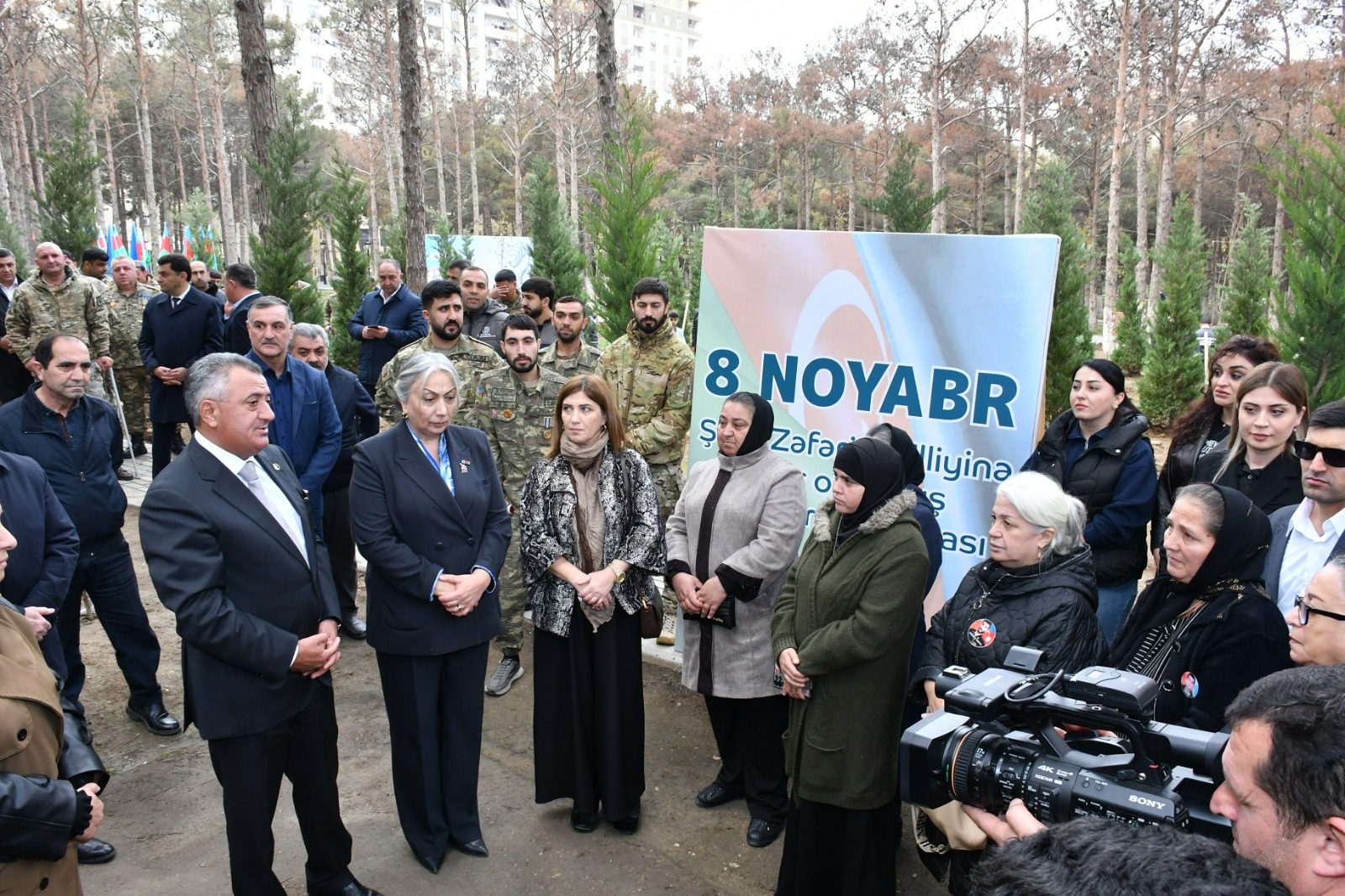 Abşeronda Zəfər Günü ilə əlaqədar ağacəkmə aksiyası keçirilib (FOTO)
