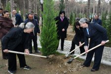 Abşeronda Zəfər Günü ilə əlaqədar ağacəkmə aksiyası keçirilib (FOTO)
