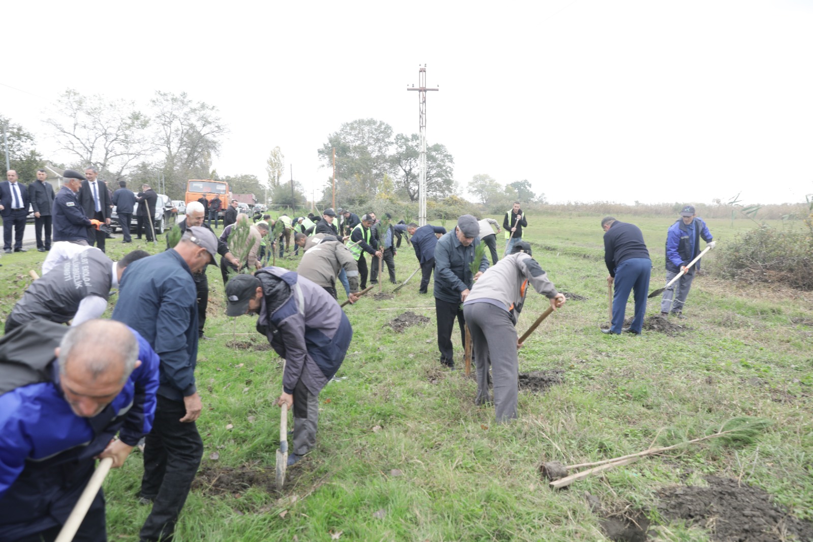 Xaçmazda Zəfər Günü münasibətilə kütləvi ağacəkmə aksiyası keçirilib (FOTO)