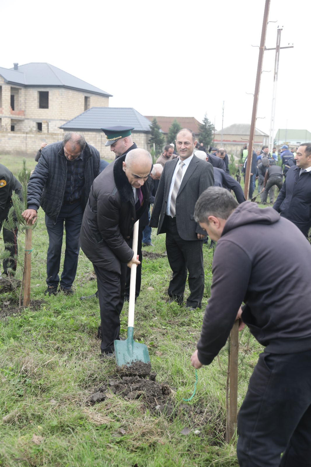 Xaçmazda Zəfər Günü münasibətilə kütləvi ağacəkmə aksiyası keçirilib (FOTO)