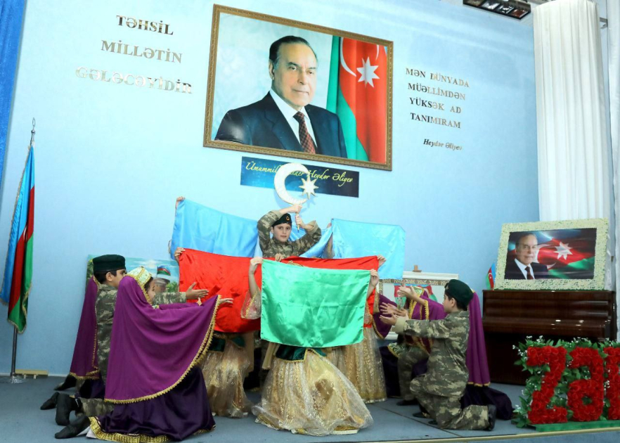 Heydər Əliyev adına liseydə “Sən qalibsən, Azərbaycan!” adlı tədbir keçirilib (FOTO)