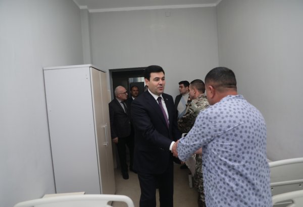 Xaçmazda müalicə alan Vətən müharibəsi iştirakçısı və ehtiyatda olan hərbi qulluqçu ziyarət olunub (FOTO)