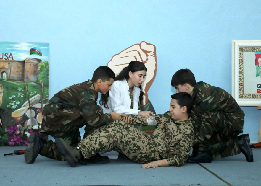 Heydər Əliyev adına liseydə “Sən qalibsən, Azərbaycan!” adlı tədbir keçirilib (FOTO)