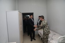 Xaçmazda müalicə alan Vətən müharibəsi iştirakçısı və ehtiyatda olan hərbi qulluqçu ziyarət olunub (FOTO)