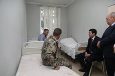 Xaçmazda müalicə alan Vətən müharibəsi iştirakçısı və ehtiyatda olan hərbi qulluqçu ziyarət olunub (FOTO)